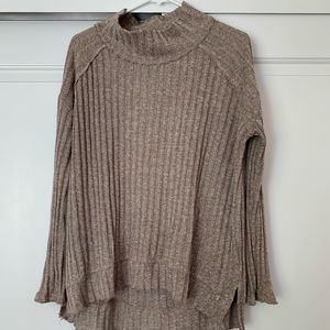 Free People Ribbed Mock-Neck Sweater